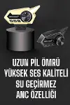 Intercom Kask Kulaklığı ANC Özelliği Yüksek Ses Kaliteli Bluetooth Kulaklık-2