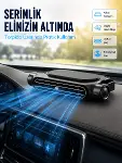 Araç Koltuk Başlığı Soğutucu Fan USB Şarjlı 3 Kademeli Sessiz Boyun Serinletici-1
