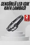 Sensörlü Şarjlı Type-c Şarj Işıklı Kafa Lambası Kamp Lambası-1