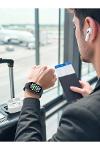 Bluetooth Telefon Görüşmeli Akıllı Saat Seti Kablosuz Bluetooth Kulaklık 7 Değiştirilebilir Kordon-5