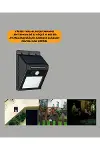 Mey İthalat® 144 LED'li Geniş Aydınlatma Alanına Sahip Güneş Enerjili Güvenlik Lambası-3