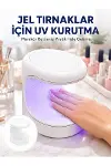 Kalıcı Oje Kurutucu UV Led Teknolojisi Taşınabilir Mini Tırnak Kurutucu Yeni Nesil-1