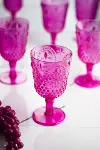 Akrilik Pembe 6'lı Kadeh & Su Meşrubat Kahve Yanı Bardağı 450 ml ( Cam Değildir )-2