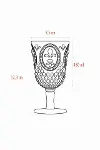 Akrilik Pembe 6'lı Kadeh & Su Meşrubat Kahve Yanı Bardağı 450 ml ( Cam Değildir )-5