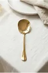 Gold Büyük Boy Paslanmaz Çelik Servis Kaşığı & Profesyonel Sunum Gereci 25 cm-2