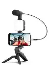 Video Making Kit Telefon Tutucu Vlog Video Mini Led Işıklı-3