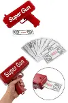 Para Dolar Atma Makinası Super Money Gun Para Saçma Fırlatma Tabancası-4