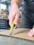 5’li Metal Falçata Seti Profesyonel Maket Bıçağı Kesici Falçata Sarı Ergonomik Saplı-4