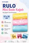 Çocuk Fotoğraf Makinesi Yedek Termal Baskı Kağıdı Renkli (3 Lü Rulo) – 57x25mm-2