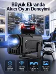 Çift Kollu Game Box Projeksiyon Cihazı Kumandalı Android Tv Dahili Hoparlör-1