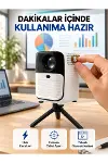 Ultra HD Çözünürlüklü Taşınabilir Projektör – 1920x1080 Piksel Görüntü Kalitesi Yeni Nesil-1