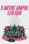 5 Metre Ampul LED Işık Renkli RGB Çok Renkli Led Aydınlatma-1