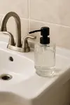 Cam Şeffaf Sıvı Sabunluk 200 ml Banyo Lavabo-4