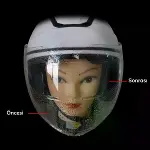 Buğu Önleyici Motosiklet Kaskı Vizörü Su Geçirmez Dayanıklı Çizik Koruma Lens Filmi-3