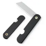 PM-28647 Tekli Katlanır Falçata Maket Bıçağı Büyük Paslanmaz Çelik Siyah-3