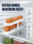 Buzdolabı Yumurtalık Organizer Geniş Kapasiteli Yumurta Düzenleyici Rafı-1