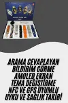 Akıllı Saat Çoklu Kordon Seçenekli Dokunmatik Ekran Nabız Sensörlü-1