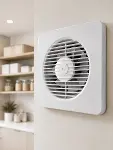 150 mm Dekoratif Aspiratör 20,8 x 20,8 cm 20 W 320 m³/h Duvar ve Tavan Tipi Havalandırma Fanı-2