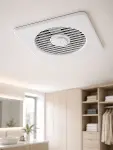 150 mm Dekoratif Aspiratör 20,8 x 20,8 cm 20 W 320 m³/h Duvar ve Tavan Tipi Havalandırma Fanı-4