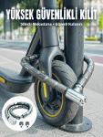 Şeffaf PVC Kaplamalı Dayanıklı Motosiklet ve Bisiklet Güvenlik Kilidi-1