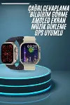 Akıllı Saat Çok Fonksiyonlu Uzun Pil Ömürlü Çağrı Cevaplayabilen Kol Saati-2