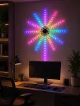 RGB LED Duvar Lambası Uzaktan Kumandalı Telefon Kontrollü Ortam Aydınlatması-4