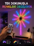 RGB LED Duvar Lambası Uzaktan Kumandalı Telefon Kontrollü Ortam Aydınlatması-1