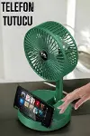 Soğutucu Vantilatör Telefon Standlı Mini Fan-2