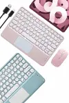 Profesyonel Wifi Q Klavye Bluetooth Klavye Touchpad 10.8 Inç Yeni Nesil-3