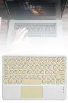 Profesyonel Wifi Q Klavye Bluetooth Klavye Touchpad 10.8 Inç Yeni Nesil-5