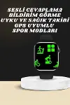 Akıllı Saat Wireless Şarj Yüksek Çözünürlüklü Müzik Dinleme Sesli Cevaplama Yeni Nesil-4