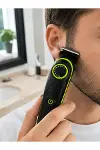 5'i 1 Arada Erkek Tıraş Makinesi Hassas Kesim Sıfır Tıraş ve Sakal Bakım Seti-5