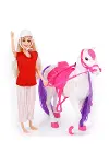 Jasmine Atlı Bebek Beyaz-Pembe-4