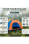 10 Kişilik Otomatik Kurulum Kamp Çadırı – Outdoor , Suya Dayanıklı Hızlı Kurulum Piknik ve Doğa İçin-4