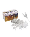 20 LED Yıldız Işık Zinciri Günışığı Beyaz Dekoratif Süs Lambası-2