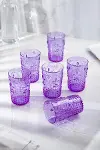 Akrilik Mor 6'lı Kısa Bardak & Su Meşrubat Kahve Yanı Bardağı 400 ml ( Cam Değildir )-2