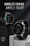 Akıllı Saat Bluetooth Bağlantılı Amoled Ekran Uyku ve Sağlık Takibi-1