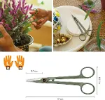 Urban Plant Care, tutuculu küçük bitki makası, oda bitkilerinde ince kesimler için, toplam uzunluk 1-1
