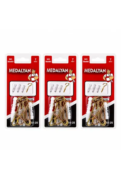 84 Adet 18X60 Açık Piton Dübelli 12X7PCS