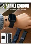 AMOLED Ekranlı Bluetooth Aramalı 3 Kordonlu Akıllı Saat-1