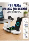 Masaüstü Düzenleyici 4’ü 1 Arada Kablosuz Şarj Aksesuarı Yeni Nesil-1