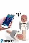 Karaoke Mikrofon Dahili Hoparlörlü Sd-usb-aux Girişli Bluetooth Hoparlör-3