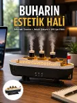 Dekoratif Gemi Modeli 7 Renk Işıklı Hava Nemlendirici ve Oda Kokusu Difüzörü Yeni Nesil-1