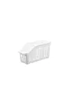 6’lı Buzdolabı Organizeri Düzenleyici Çok Amaçlı Dolap Düzenleyici Beyaz 12x30x14 cm-DNY0008-6-3