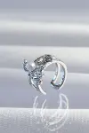 Pirinç Gümüş Renk İncili Ahtapot Earcuff Küpe-2