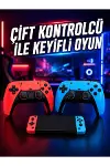 Oyun Konsolu Kablosuz Kontrolcülü Retro Oyun Eğlence Sistemi-1