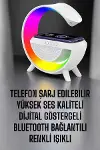 Android Uyumlu Akıllı Bluetooth Hoparlör Kablosuz Şarj Cihazı Standı-4