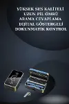 Bileklikli Amoled Ekran Akıllı Saat ve Dijital Göstergeli Kablosuz Bluetooth Kulaklık ANC/ ENC-3