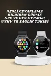 Akıllı Saat Çoklu Kordon Seçeneği Amoled Ekran Çok Fonksiyonlu Bluetooth Bağlantılı Yeni Nesil-2