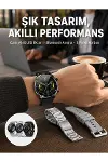 Akıllı Saat Çoklu Kordon Seçeneği Amoled Ekran Çok Fonksiyonlu Bluetooth Bağlantılı Yeni Nesil-1
